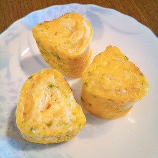 キャベツと青海苔の卵焼き